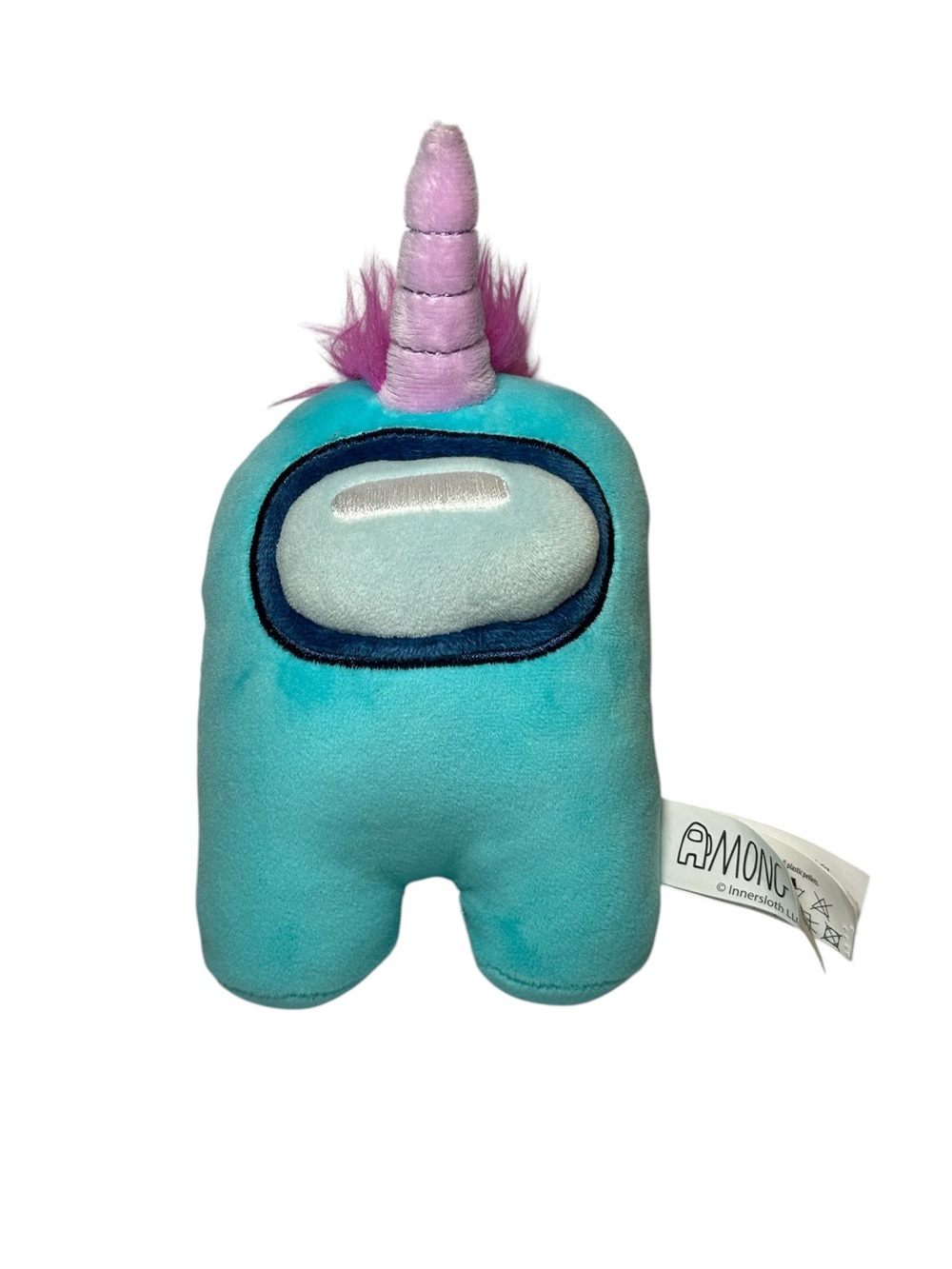 Among Us Cyan Blue Crewmate Unicorn Stuffed Plush 8" Series 3 Toikido